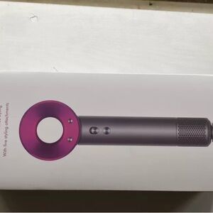 Dyson Hair Dryer with Purple Accents